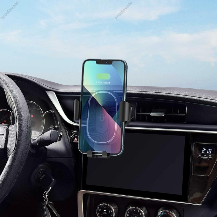 Автомобільний тримач із бездротовою зарядкою Wiwu CH310 Liberator Wireless Charging 15W Black